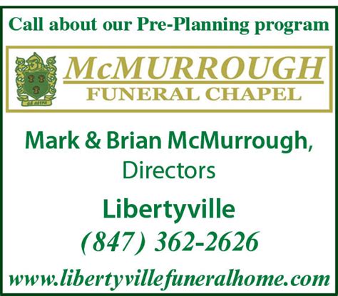 Funeral Services followed at St. . Mcmurrough funeral home
